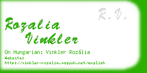 rozalia vinkler business card